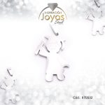 Dije de Acero Variado  Plateado Niño - 870532