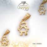 Dije de Acero Variado  Dorado Niña - 870534