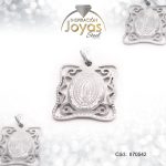 Dije de Acero Religioso Plateado Virgen de Guadalupe - 870542