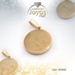 Dije de Acero Religioso Dorado San Rafael - 870545