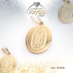 Dije de Acero Religioso Dorado Virgen de Guadalupe - 870549