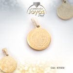 Dije de Acero Religioso Dorado San Benito - 870550