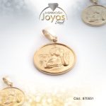 Dije de Acero Religioso Dorado Ángel Querubín - 870551
