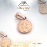 Dije de Acero Religioso Rose Gold Medalla Milagrosa - 870554