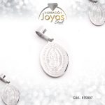 Dije de Acero Religioso Plateado Virgen de Guadalupe - 870557