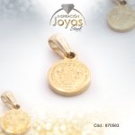 Dije de Acero Religioso Dorado Medalla San Benito - 870563