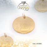 Dije de Acero Variado Motivacional Dorado Círculo - 870568