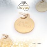 Dije de Acero Variado Motivacional Dorado Círculo - 870577