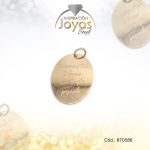 Dije de Acero Variado Motivacional Dorado Óvalo - 870586