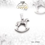 Dije de Acero Variado  Plateado Caballo - 870592