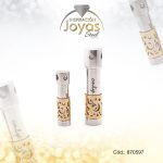 Dije de Acero Tu Y Yo Circón 2 Tonos Pergamino - 870597