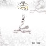 Dije de Acero Variado  Plateado Arco y Flecha - 870605