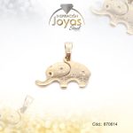 Dije de Acero Variado  Dorado Elefante - 870614