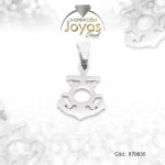 Dije de Acero Variado  Plateado Timón - 870635