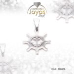 Dije de Acero Variado  Plateado Timón - 870636