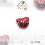 Dije de Acero Variado Esmalte Pandora Plateado Rojo Corazón - 870639