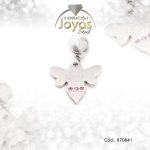 Dije de Acero Variado Circón Pandora Plateado Rosado Abeja - 870641