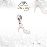 Dije de Acero Variado Esmalte Pandora Plateado Rosado Zapato - 870646