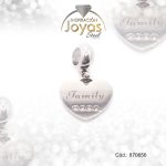 Dije de Acero Variado Circón Pandora Plateado Corazón - 870656