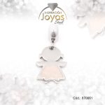 Dije de Acero Variado Esmalte Pandora Plateado Rosado Niña - 870661