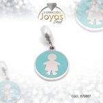 Dije de Acero Variado Esmalte Pandora Plateado Verde Niño - 870667