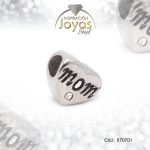Dije de Acero Variado Circón Pandora Plateado Corazón, Mom - 870701