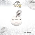 Dije de Acero Variado Esmalte Pandora Plateado Rosado Círculo - 870716