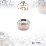 Dije de Acero Variado Esmalte Pandora Plateado Rosado Tuerca - 870719