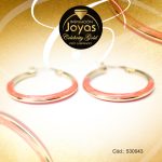 Argolla Celebrity Gold Tono Dorado Aleación Esmalte Trancadero: Pasador V D: 2,5 cm A: 0,3 cm  Media Línea Rosado - 530043