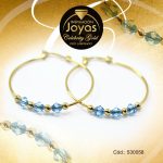 Argolla Celebrity Gold Tono Dorado Aleación Piedra Trancadero: Pasador V D: 3,5 cm A: 0,1 cm  Rombo Azul - 530058