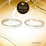 Argolla Celebrity Gold Tono Dorado Aleación Esmalte Trancadero: Pasador V D: 4 cm A: 0,4 cm  Línea Central Blanco - 530072