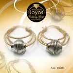 Argolla Celebrity Gold Tono 2 Tonos Colgante  Trancadero: Insercion D: 3 cm A: 0,1 cm  Triple - 530083