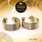 Argolla Celebrity Gold Tono 3 Tonos Forma  Trancadero: Pasador V D: 2,5 cm A: 1 cm  Múltiple - 530097