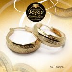 Argolla Celebrity Gold Tono Dorado Variado Trancadero: Insercion D: 1 cm A: 0,1 cm Borde Ancho - 530109