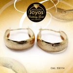 Argolla Celebrity Gold Tono Dorado Variado  Trancadero: Insercion D: 1,8 cm A: 0,6 cm  Borde Ancho - 530114