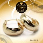 Argolla Celebrity Gold Tono Dorado Variado  Trancadero: Pasador V D: 1,9 cm A: 0,7 cm  Borde Ancho - 530115