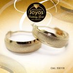 Argolla Celebrity Gold Tono Dorado Variado  Trancadero: Insercion D: 1,7 cm A: 0,6 cm  Borde Ancho - 530118