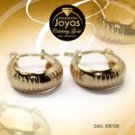 Argolla Celebrity Gold Tono Dorado Variado  Trancadero: Pasador V D: 1,5 cm A: 0,6 cm  Borde Ancho - 530120