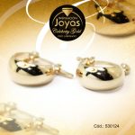 Argolla Celebrity Gold Tono Dorado Variado  Trancadero: Pasador V D: 0,8 cm A: 0,5 cm  Borde Ancho - 530124