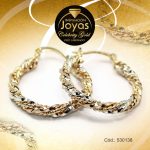 Argolla Celebrity Gold Tono 3 Tonos Forma  Trancadero: Pasador V D: 2,8 cm A: 0,4 cm  Entorchada - 530138