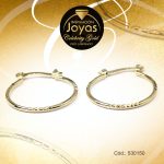 Argolla Celebrity Gold Tono Dorado Variado  Trancadero: Pasador V D: 1,7 cm A: 1,8 cm  Repuje de Líneas - 530150