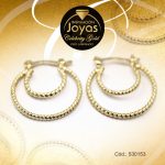 Argolla Celebrity Gold Tono Dorado Forma  Trancadero: Pasador V D: 2 cm A: 0,1 cm  Doble - 530153