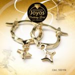 Argolla Celebrity Gold Tono Dorado Colgante  Trancadero: Insercion D: 1 cm A: 1 cm  Estrella - 530159