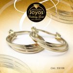 Argolla Celebrity Gold Tono Dorado Forma  Trancadero: Pasador V D: 1,4 cm A: 1,4 cm  Triple - 530168