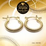 Argolla Celebrity Gold Tono Dorado Forma  Trancadero: Pasador V D: 1 cm A: 0,1 cm  Entorchada - 530169