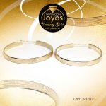 Argolla Celebrity Gold Tono Dorado Variado  Trancadero: Pasador V D: 2,7 cm A: 2,8 cm  Repuje de Líneas - 530172