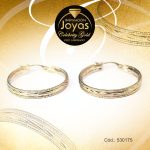 Argolla Celebrity Gold Tono 2 Tonos Variado  Trancadero: Pasador V D: 9 cm A: 0,4 cm  Repuje de Líneas - 530175