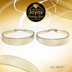 Argolla Celebrity Gold Tono 2 Tonos Variado  Trancadero: Pasador V D: 3 cm A: 0,6 cm  Repuje de Líneas - 530177