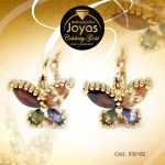 Argolla Celebrity Gold Tono Dorado Aleación Piedra Trancadero: Pasador V D: 1,2 cm A: 0,2 cm  Mariposa Multi Color - 530182