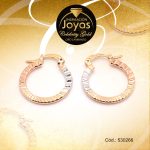 Argolla Celebrity Gold Variado 3 Tonos Repuje de Líneas  - 530266